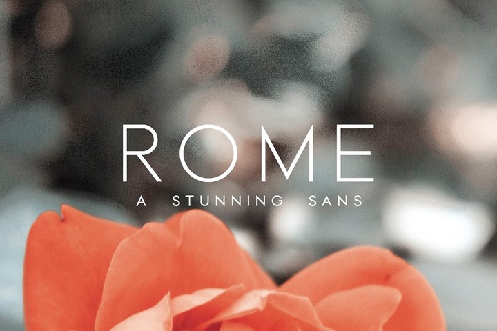 Пример шрифта Rome #1